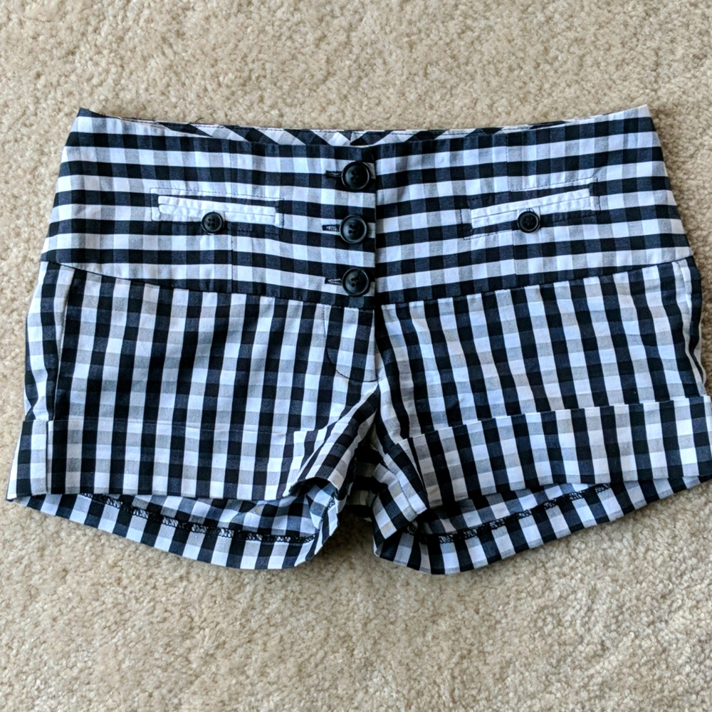 Charlotte Russe Checkerboard Shorts